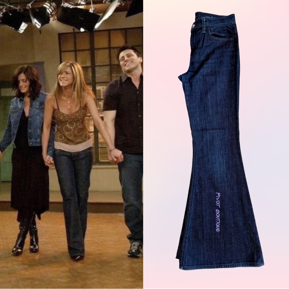 Alternate Bell Bottom Dark Wash Jeans ASO Rachel Green on Friends